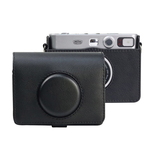 Retro Full Body Camera PU Leather Case Bag with Strap for FUJIFILM instax mini Evo