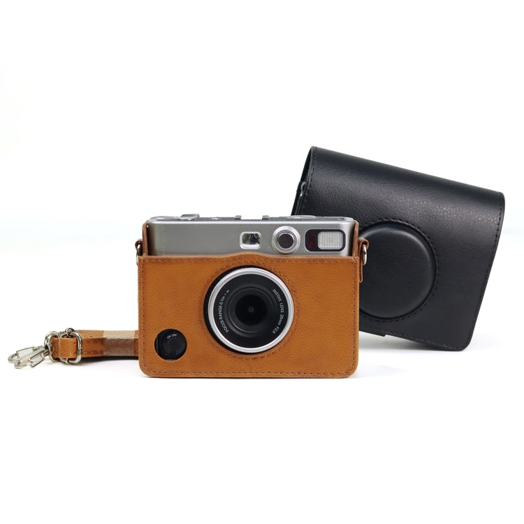 Retro Full Body Camera PU Leather Case Bag with Strap for FUJIFILM instax mini Evo, For FUJIFILM instax mini Evo Retro