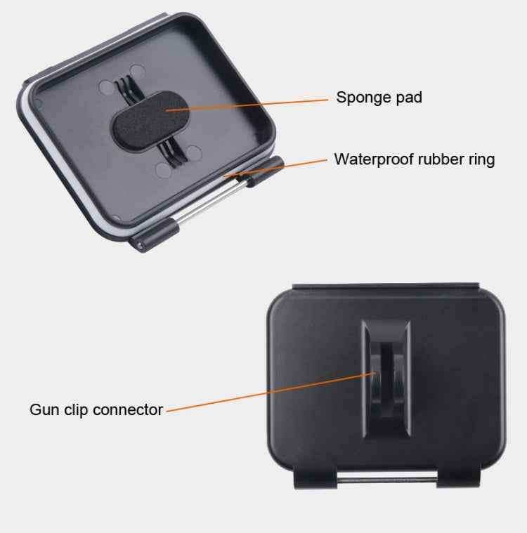 Clamp Mount Connecting Adapter Kit with Waterproof Back Cover for GoPro HERO6 /5