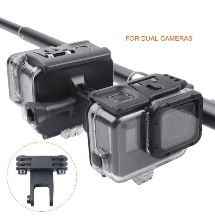 Clamp Mount Connecting Adapter Kit with Waterproof Back Cover for GoPro HERO6 /5
