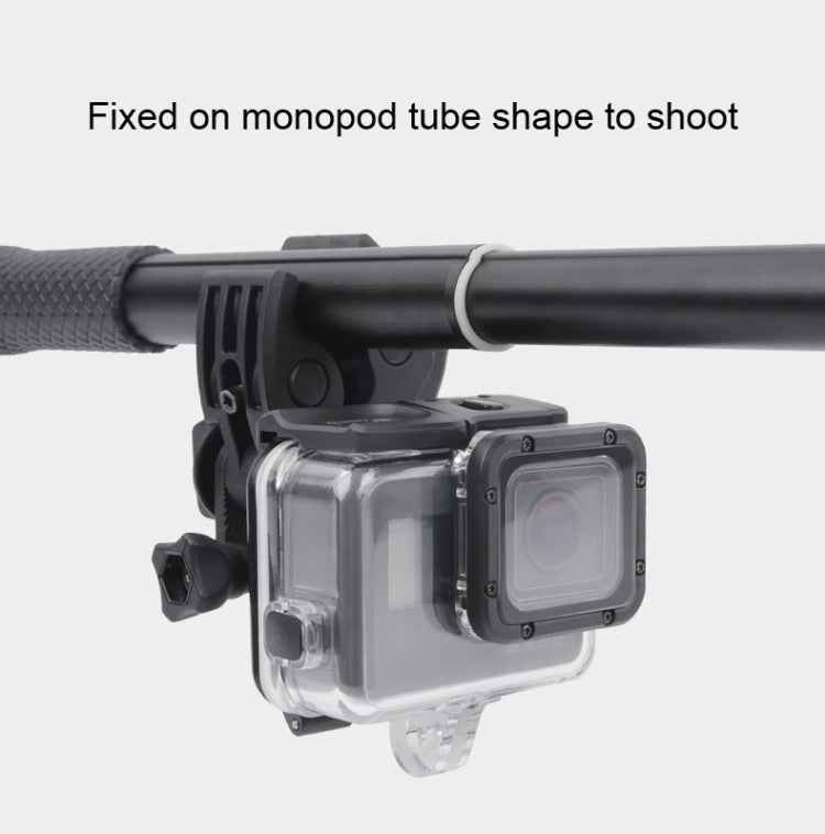 Clamp Mount Connecting Adapter Kit with Waterproof Back Cover for GoPro HERO6 /5