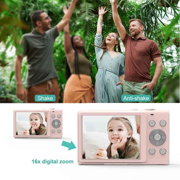 DC402 2.4 inch 44MP 16X Zoom 1080P Full HD Digital Camera Children Card Camera, US Plug