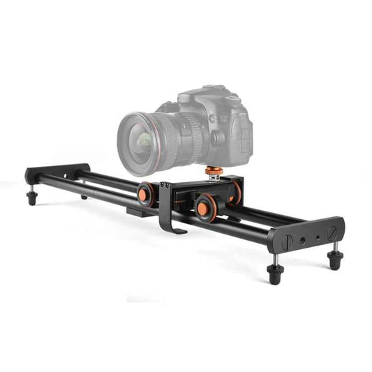 YELANGU L4X-BE YLG1817A 60cm Aluminum Alloy Splicing Slide Rail Track + 3-Wheel Video Pulley Rolling Dolly Car for SLR Cameras / Video Cameras