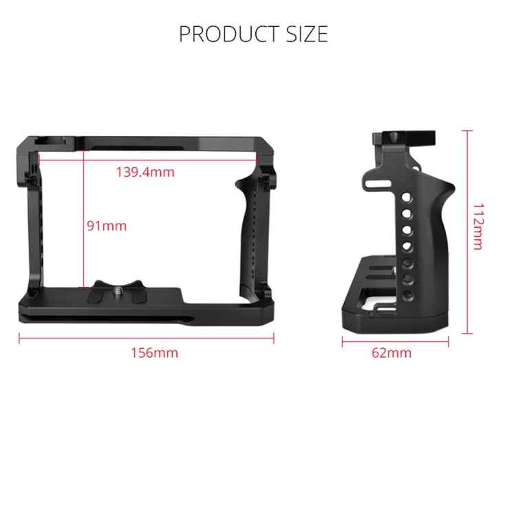 YELANGU C22-A YLG0334B-A Video Camera Cage Stabilizer for Canon EOS R5/R6/R