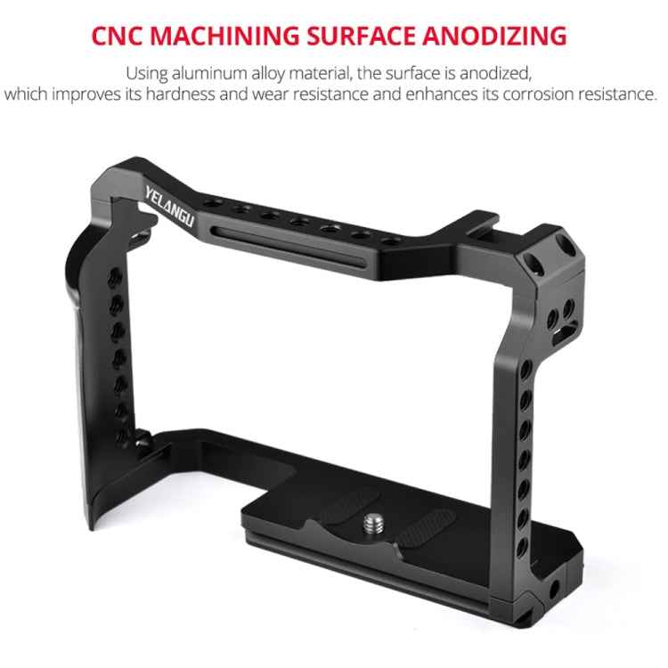 YELANGU C22-A YLG0334B-A Video Camera Cage Stabilizer for Canon EOS R5/R6/R