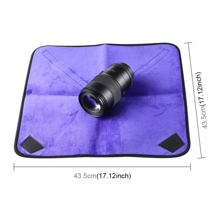 Hundred-folding Cloth Photography Camera SLR Liner Lens Bag Thickening Wrapped Cloth Plus Velvet, Size: 45x45cm