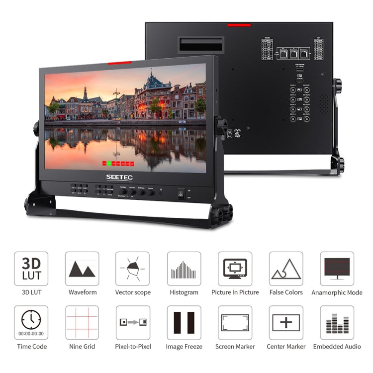 SEETEC ATEM156S 15.6 inch 3G-SDI HDMI Full HD 1920x1080P Multi-camera Broadcast Monitor, ATEM156S