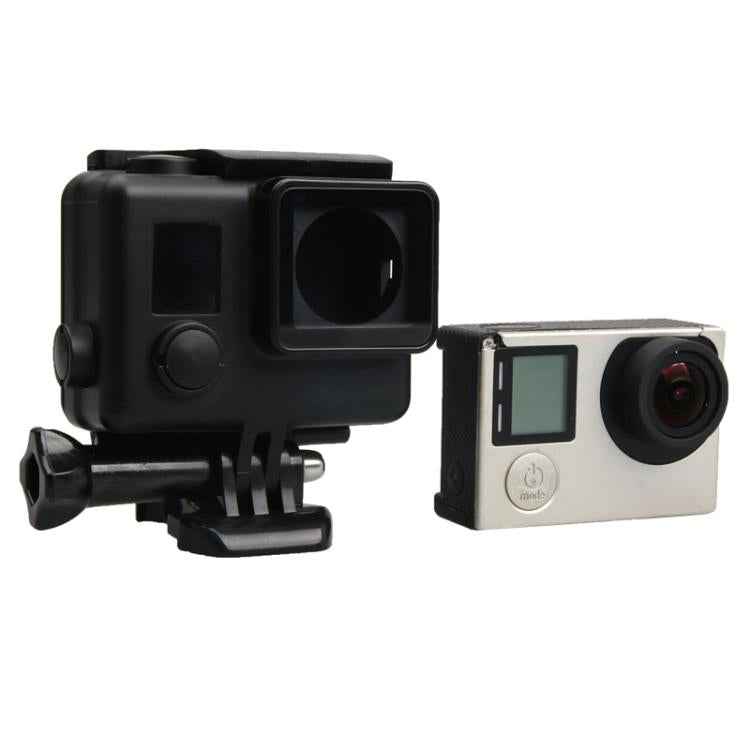 For GoPro HERO4 ABS Skeleton Housing Protective Case Cover with Buckle Basic Mount & Lead Screw