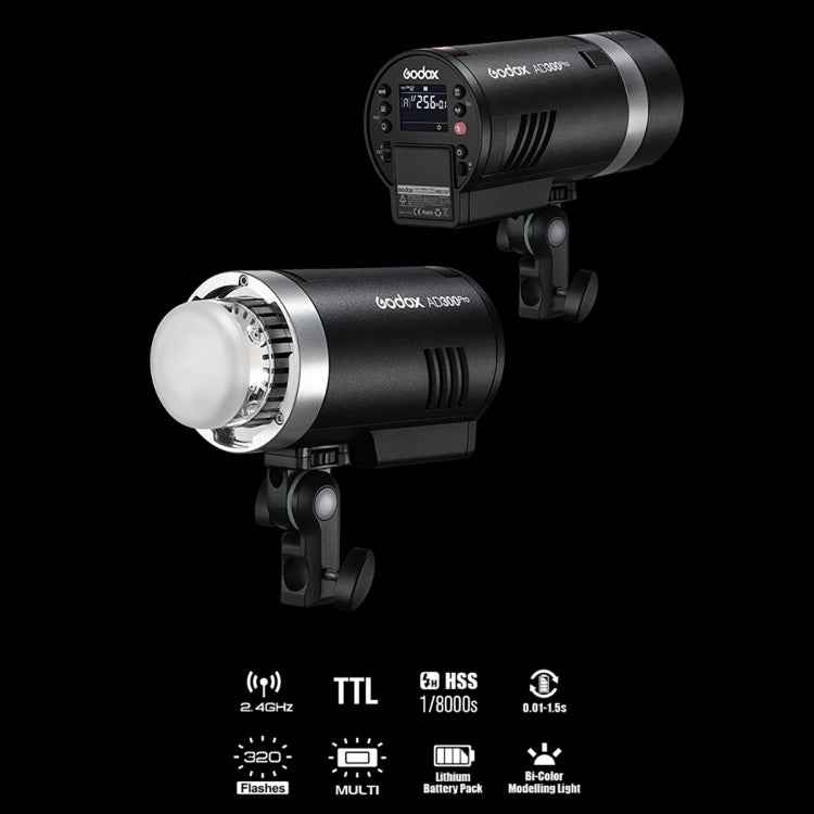 Godox  AD300 Pro 300Ws TTL HSS Pocket Flash Outdoor Speedlite Light Kits