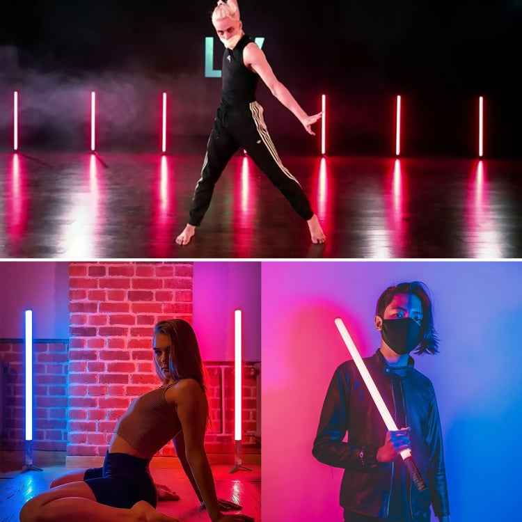 LUXCeO Mood1 50cm RGB Colorful Atmosphere Rhythm LED Stick Handheld Video Photo Fill Light with Tripod