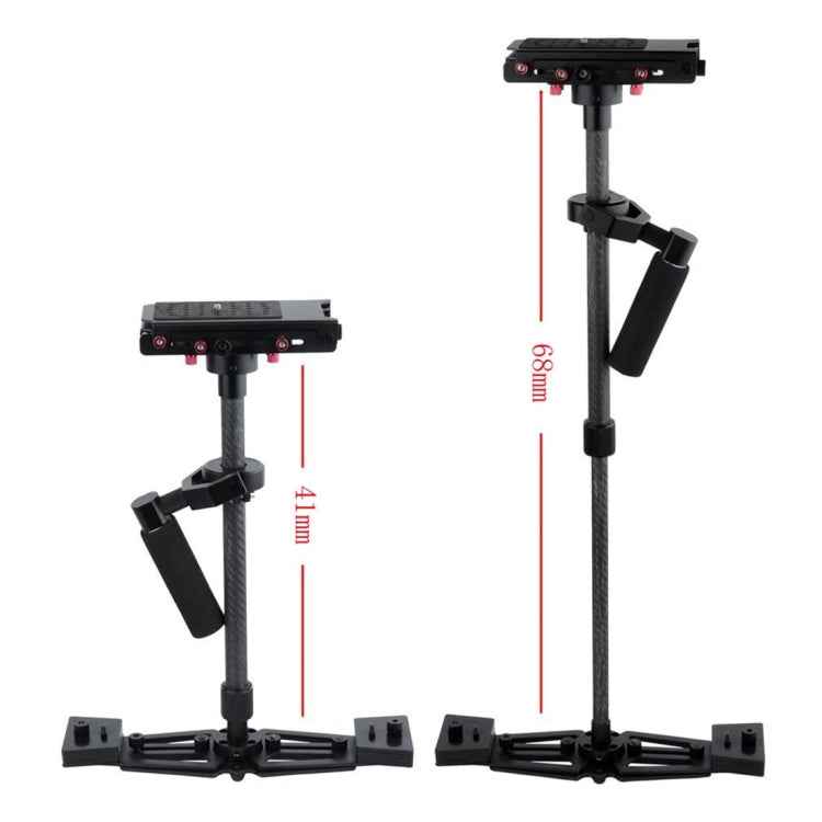 YELANGU YLG0107K 40-67cm Aviation  Aluminum + Carbon Fiber Professional Steadicam Handheld Stabilizer for DSLR Camera DV