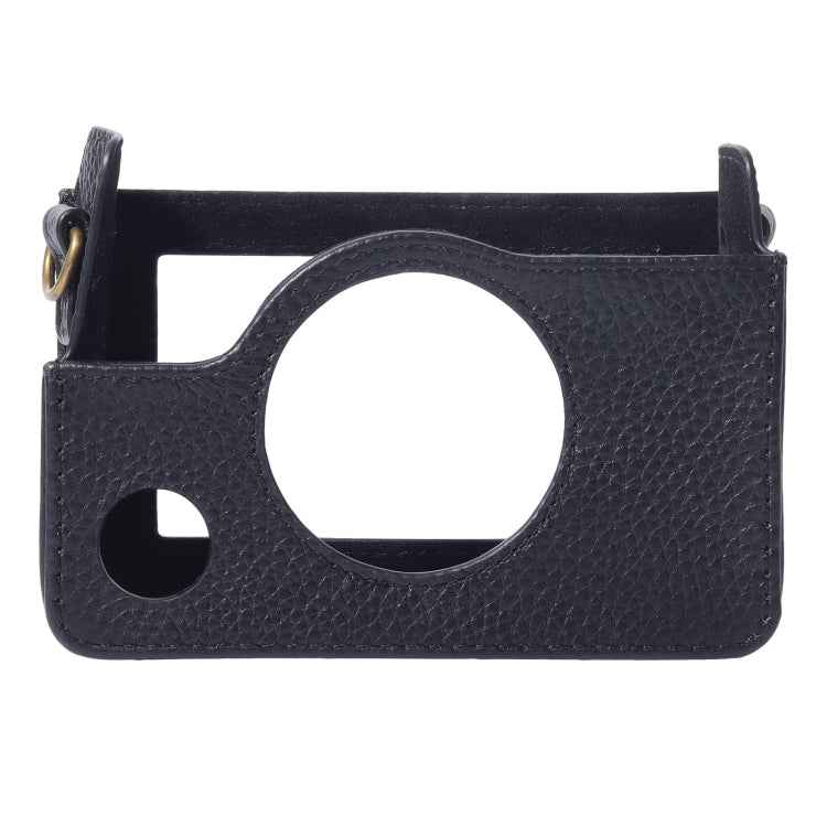 For FUJIFILM instax mini Evo Full Body Camera Genuine Leather Case Bag with Strap