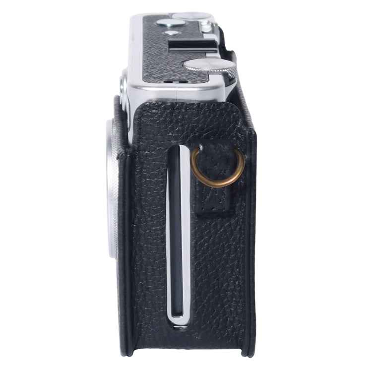 For FUJIFILM instax mini Evo Full Body Camera Genuine Leather Case Bag with Strap