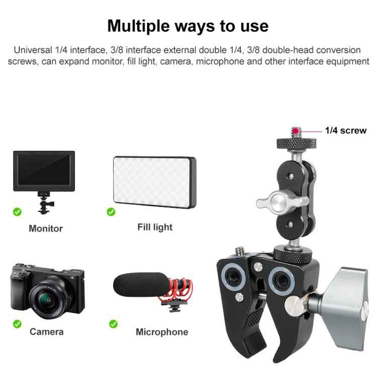 BEXIN WN-40 C-Type Universal Desk Magic Mount Claws Clip