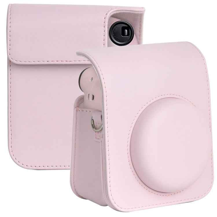 For FUJIFILM instax mini 12 Full Body Leather Case Camera Bag with Strap