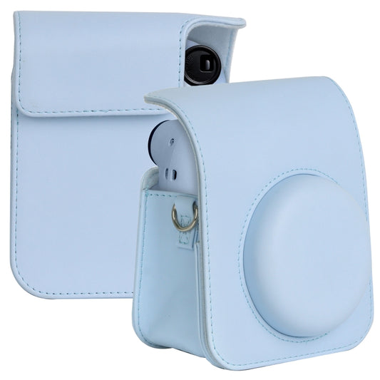 For FUJIFILM instax mini 12 Full Body Leather Case Camera Bag with Strap