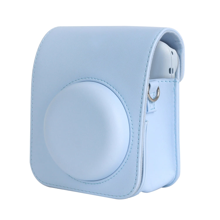 For FUJIFILM instax mini 12 Full Body Leather Case Camera Bag with Strap