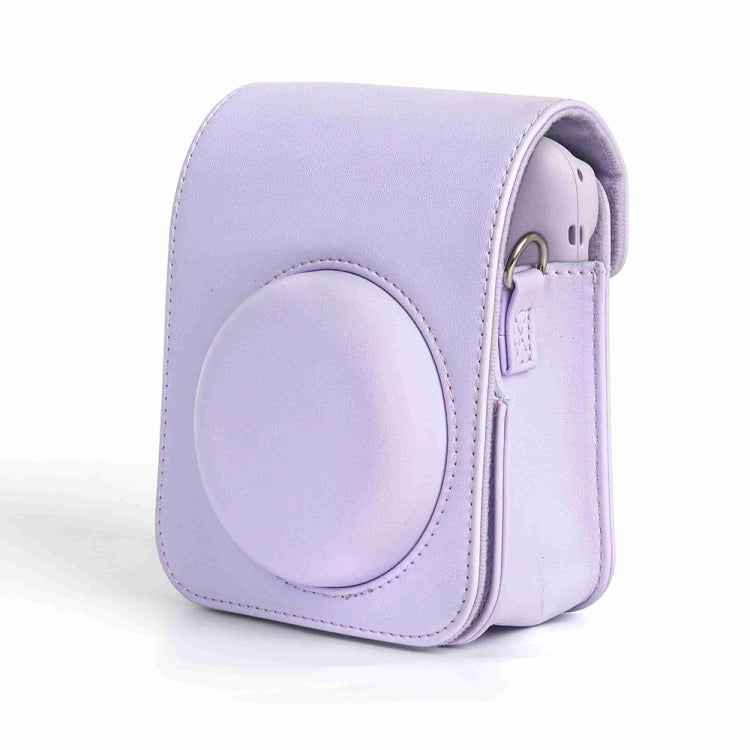 For FUJIFILM instax mini 12 Full Body Leather Case Camera Bag with Strap