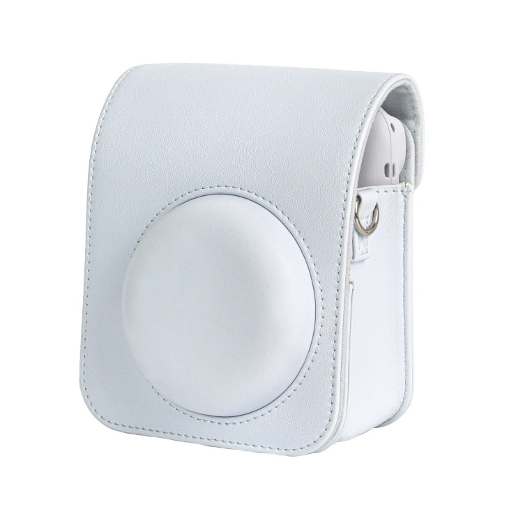 For FUJIFILM instax mini 12 Full Body Leather Case Camera Bag with Strap