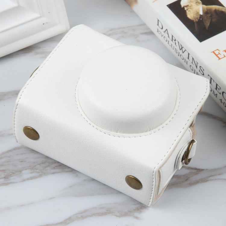 For Sony ZV-1F Vlog Camera Full Body Magnetic Leather Camera Case Bag with Strap