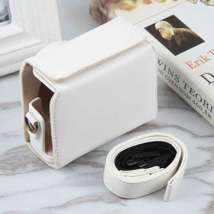 For Sony ZV-1F Vlog Camera Full Body Magnetic Leather Camera Case Bag with Strap