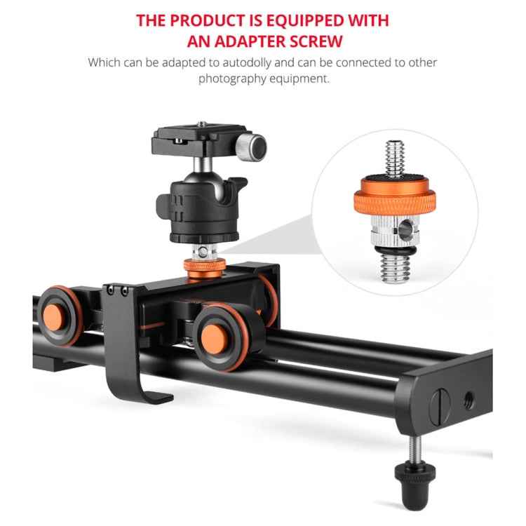YELANGU YLG0119A 60cm Splicing Slide Rail Track + Trolley Rail Buckle for SLR Cameras / Video Cameras