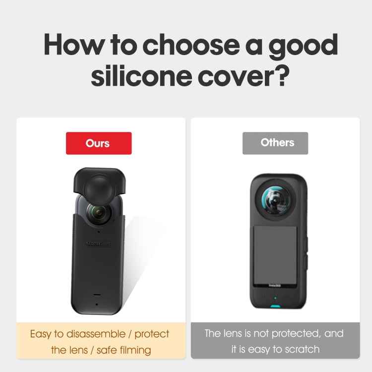 For Insta360 X3 STARTRC Full Body Silicone Protective Case