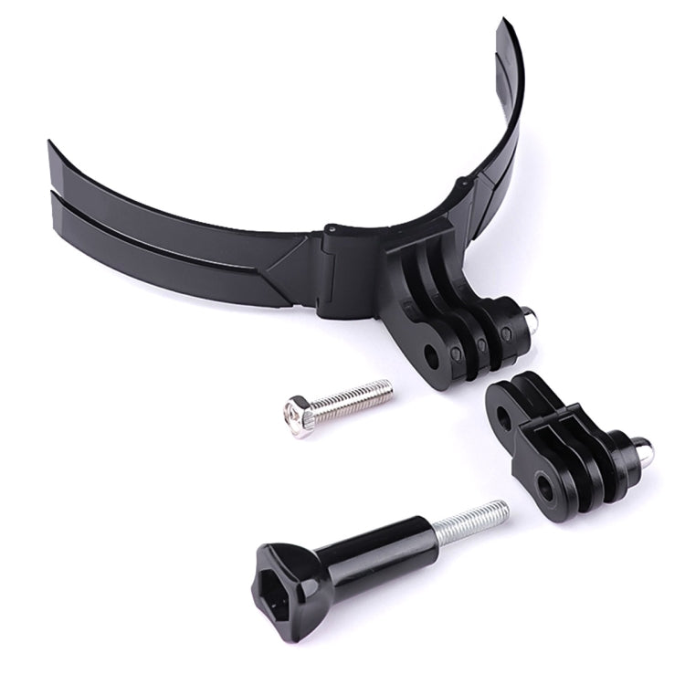 Foldable Bending Action Camera Phone Helmet Mount Kit with J-Hook Buckle & Rotation Phone Clamp & Adapter