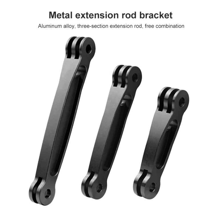 Joint Aluminum Extension Arm Grip Extenter for GoPro, Insta360, DJI and Other Action Cameras, Length: 10.8cm