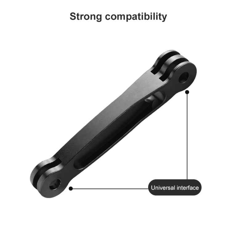 Joint Aluminum Extension Arm Grip Extenter for GoPro, Insta360, DJI and Other Action Cameras, Length: 10.8cm