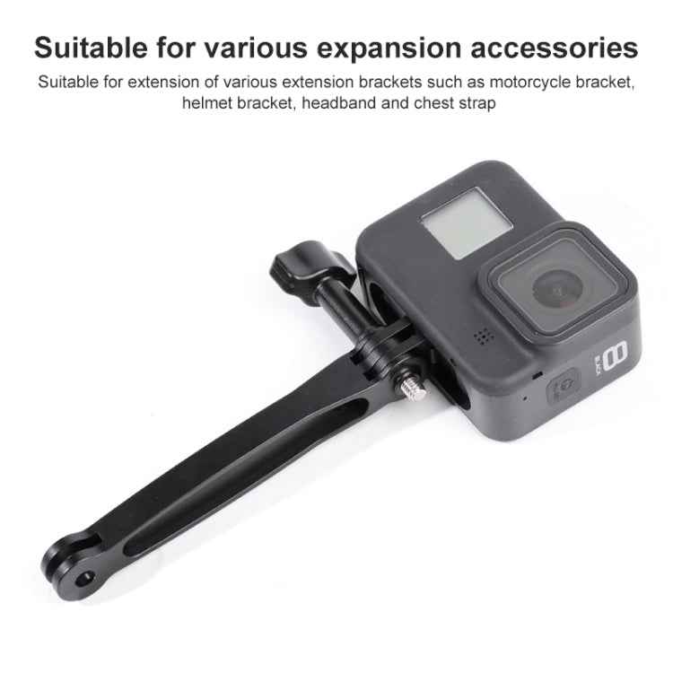 Joint Aluminum Extension Arm Grip Extenter for GoPro, Insta360, DJI and Other Action Cameras, Length: 10.8cm