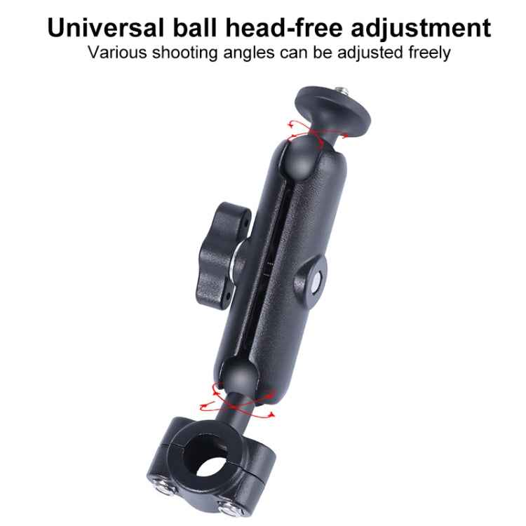 21mm Ballhead Car Front Seat Handlebar Fixed Mount Holder with Tripod Adapter & Screw for GoPro, Insta360, DJI and Other Action Cameras
