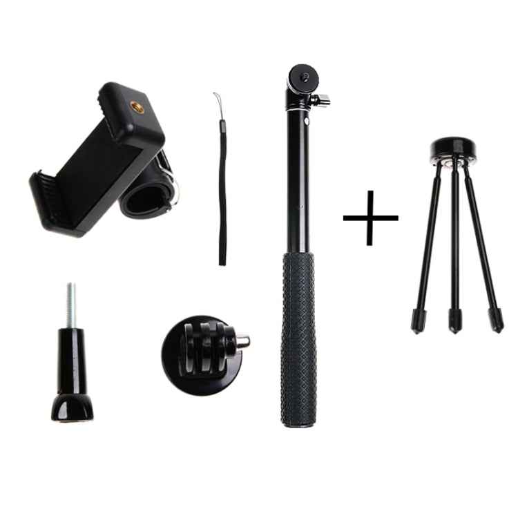 30-93cm Grip Foldable Tripod Holder Multi-functional Selfie Stick Monopod for GoPro, Insta360, DJI and Other Action Cameras, Phones