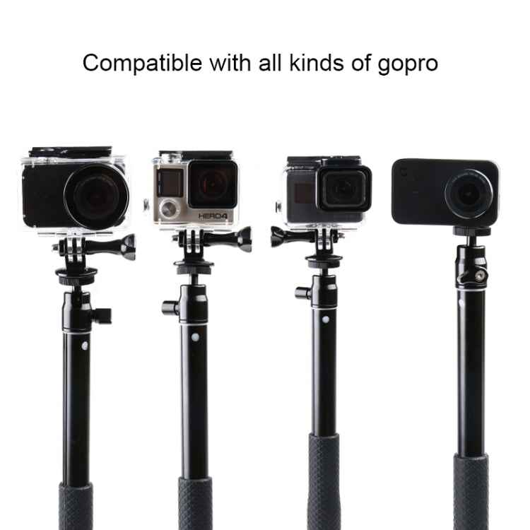 30-93cm Grip Foldable Tripod Holder Multi-functional Selfie Stick Monopod for GoPro, Insta360, DJI and Other Action Cameras, Phones