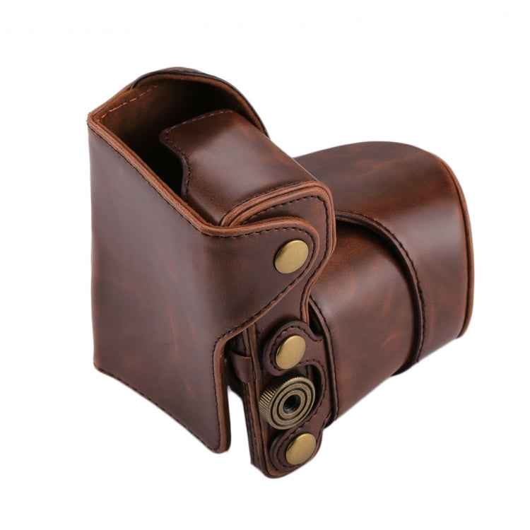 Full Body Camera PU Leather Case Bag with Strap for Sony NEX 5N / 5R / 5T (16-50mm / 18-55mm Lens)
