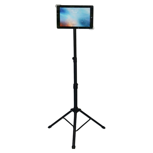 Universal Mount Tripod Floor Stand Tablet Holder for iPad, and 7 - 12 inch Tablet and Laptop