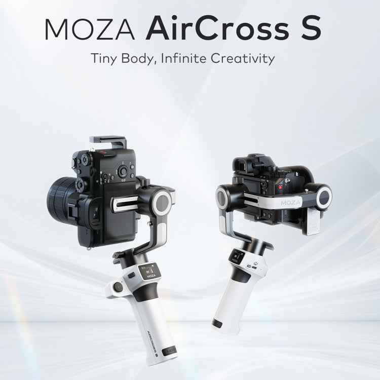 MOZA AirCross S 3 Axis Foldable Handheld Gimbal Stabilizer for DSLR Cameras and Smart Phone