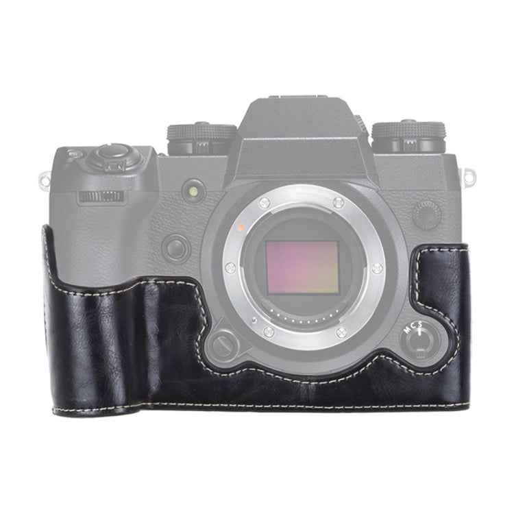 1/4 inch Thread PU Leather Camera Half Case Base for FUJIFILM X-H1