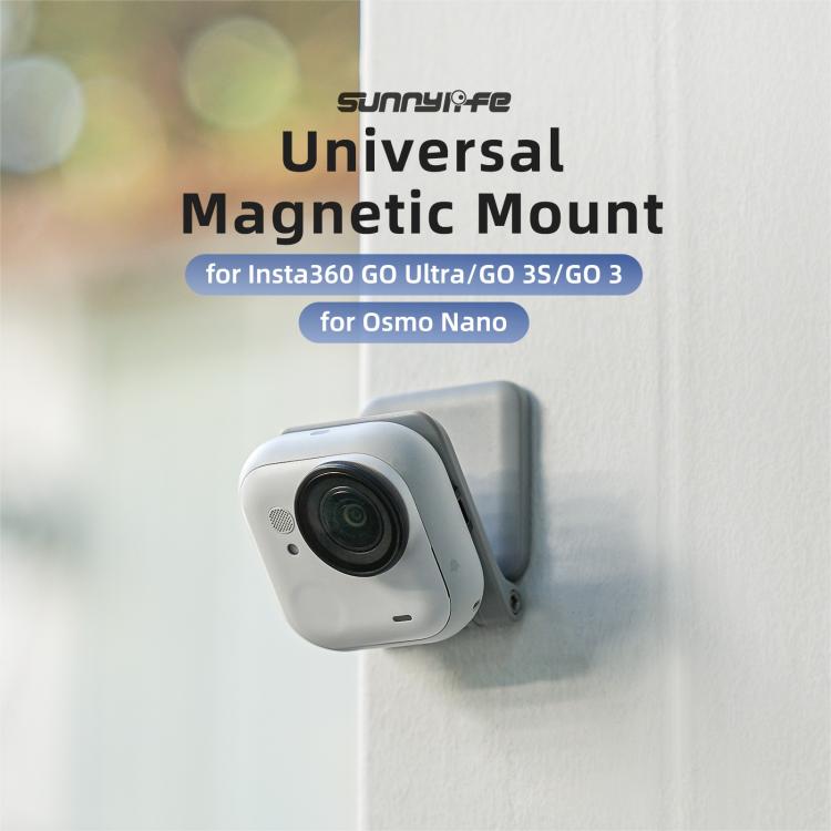 Sunnylife Universal Magnetic Mount Portable Tabletop Base Bracket Angles Adjustable 180 Rotation Holder for Mini Cameras, MJ120 Universal
