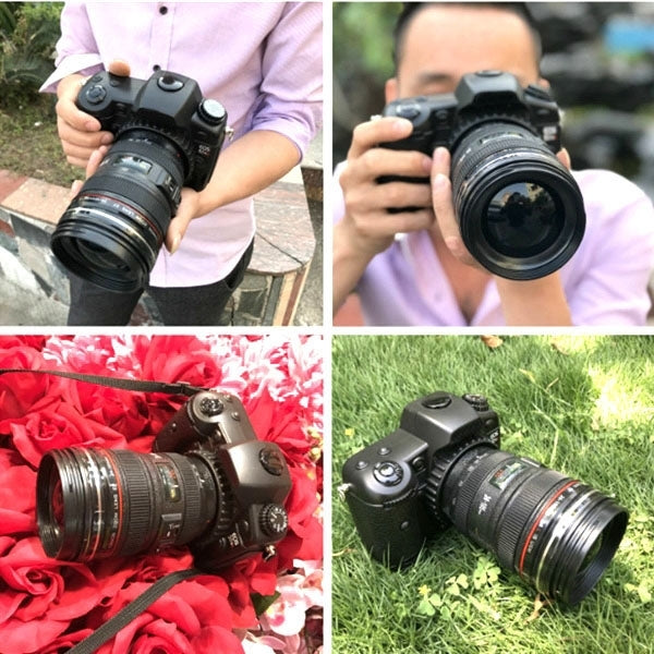 For Canon EOS 5DSR Non-Working Fake Dummy DSLR Camera Model Photo Studio Props with Strap (Black)