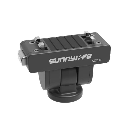 Sunnylife Magnetic Quick Release Adapter Mount 1/4 180 Tilt Adjustable Selfie Stick Adapter Stand for Insta360 X4 Air / X5 / Ace Pro 2 / 1 / Ace, AD136 For Insta360 X4 Air / X5