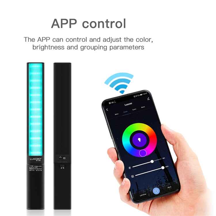 LUXCeO P6 RGB Colorful Photo LED Stick Video Light Handheld APP Control Full Color LED Fill Light
