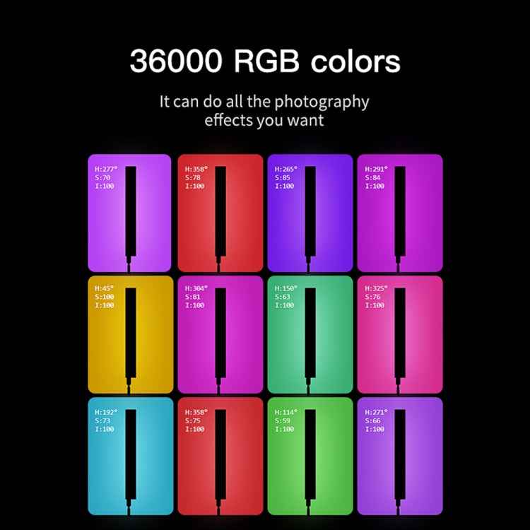 LUXCeO P6 RGB Colorful Photo LED Stick Video Light Handheld APP Control Full Color LED Fill Light