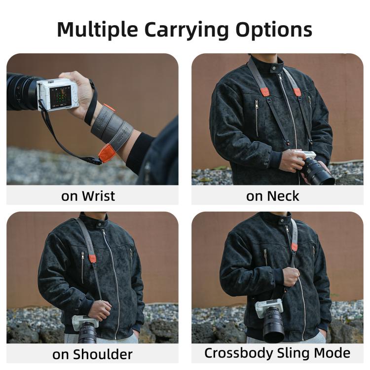 Sunnylife Universal Quick-Release Shoulder Strap Adjustable Shoulder Lanyard 3.2cm-Wide Safe Rope for DSLR Cameras