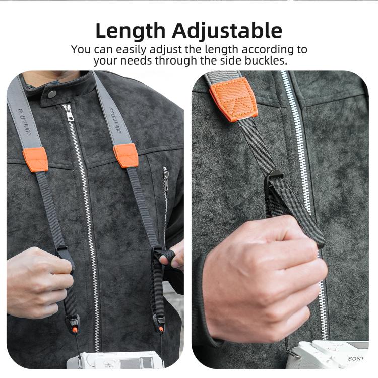 Sunnylife Universal Quick-Release Shoulder Strap Adjustable Shoulder Lanyard 3.2cm-Wide Safe Rope for DSLR Cameras