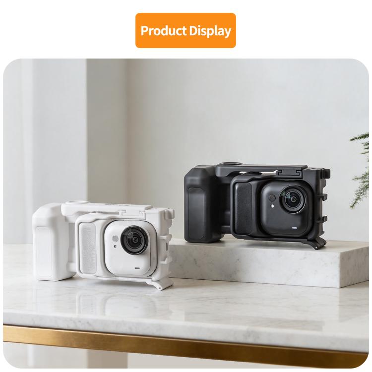 For Insta360 GO Ultra Sunnylife Street Photography Handle Ergonomic Hand Grip Quick Release Shutter Handle, For Insta360 GO Ultra (Black), For Insta360 GO Ultra (White)