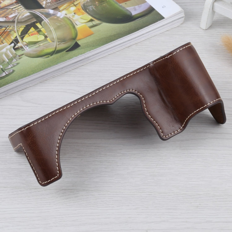 1/4 inch Thread PU Leather Camera Half Case Base for FUJIFILM GFX 50S