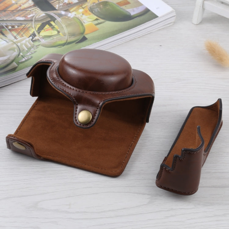 Full Body Camera PU Leather Case Bag for Sony ZV-1, For Sony ZV-1