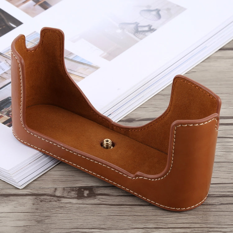 1/4 inch Thread PU Leather Camera Half Case Base for Leica M9, For Leica M9