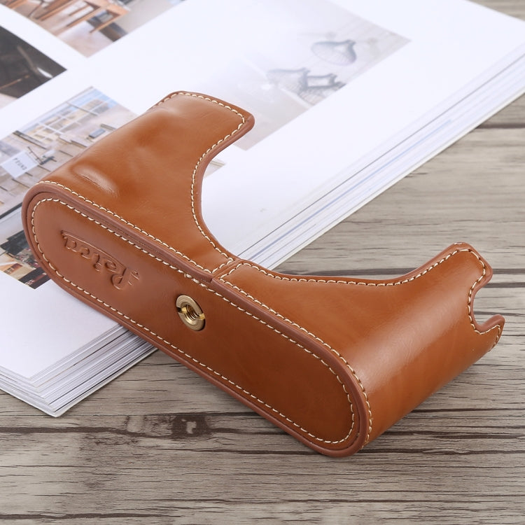1/4 inch Thread PU Leather Camera Half Case Base for Leica M9, For Leica M9